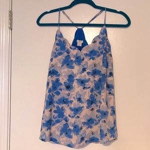 🚫SOLD on Mercari🚫 J Crew scalloped floral tank